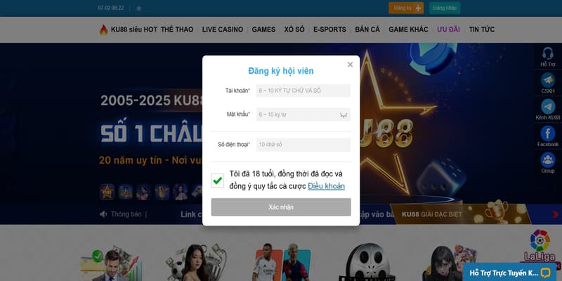 Hướng Dẫn Đăng Ký Ku88 Nhanh Chóng Và An Toàn 1 Đăng Ký Ku88