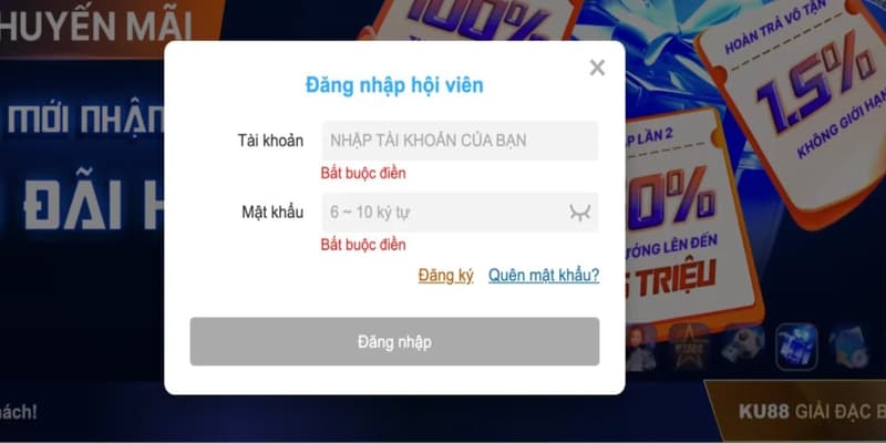 Quên Mật Khẩu Ku88 – Hướng Dẫn Lấy Lại Nhanh Chóng 2 Quên Mật Khẩu Ku88